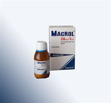 Macrol 250 Mg/5 Ml 100 Ml Susp Fiyatı
