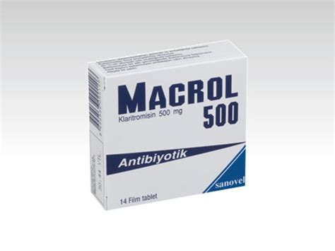 Macrol 500 Mg 14 Film Tablet Fiyatı