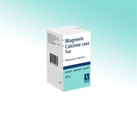 Magnesie Calcinee Saba 400 Mg Suspansiyon Hazirlamak Icin Toz (100 G) Fiyatı