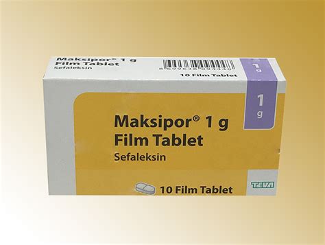 Maksipor 1 Gr 10 Film Tablet