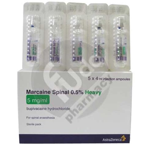 Marcaine Spinal Heavy %0,5 Enjeksiyonluk Cozelti Iceren 5 Ampul