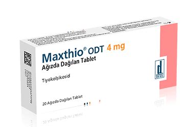 Maxthio Odt 4 Mg Agizda Dagilan 20 Tablet