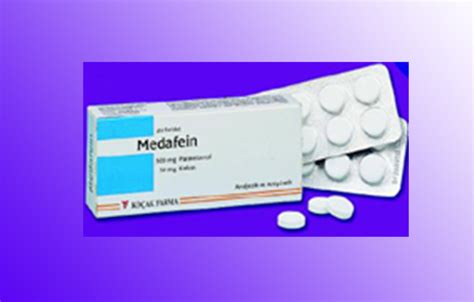 Medafein 500 Mg/30 Mg Tablet (20 Tablet) Fiyatı