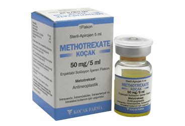 Methotrexate Dbl 5 Gr/50 Ml 1 Flakon Fiyatı