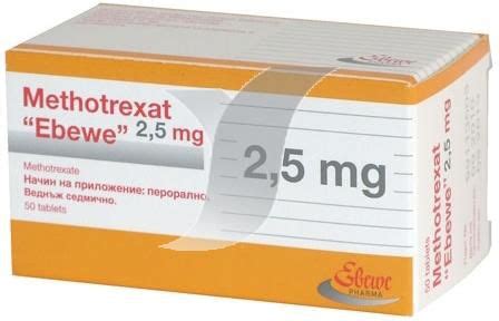 Methotrexate Ebewe 2,5 Mg 100 Tablet