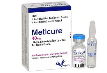 Meticure 40 Mg Im/iv Enj. Icin Liyofilize Toz Iceren Flakon (1 Flakon Ve 1 Cozucu Ampul)