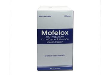 Mofelox 400 Mg/250 Ml I.v. Infuzyonluk Cozelti ( 1 Adet) Fiyatı