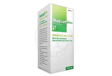 Molcef Plus 100/62.5/5 Ml Oral Suspansiyon Hazirlamak Icin Kuru Toz 100 Ml Fiyatı