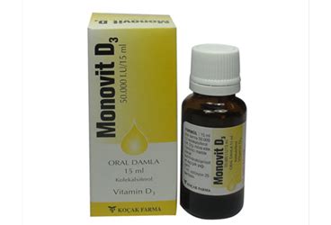 Monovit D3 50.000 Iu/15 Ml Oral Damla. Cozelti (15 Ml) Fiyatı