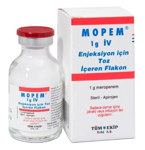 Mopem 1 Gr Iv Enjektabl Toz Iceren 1 Flakon Fiyatı