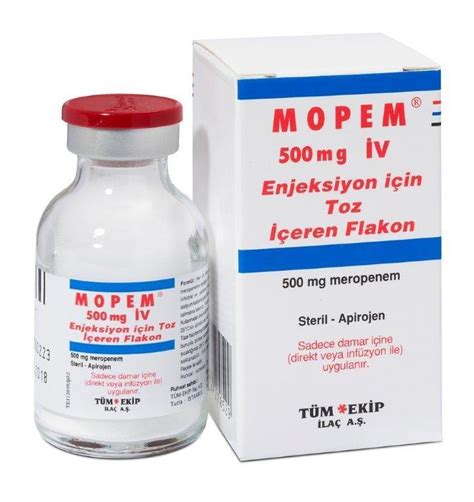 Mopem 500 Mg Iv Enjektabl Toz Iceren 1 Flakon