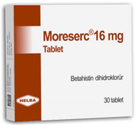 Moreserc 16 Mg 30 Tablet