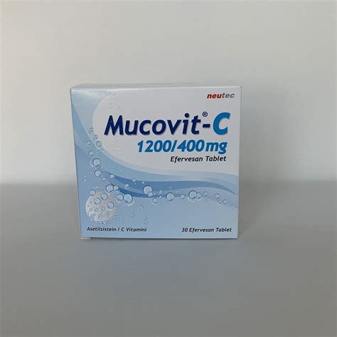 Mucovit-c 1200/400 Mg 30 Efervesan Tablet Fiyatı