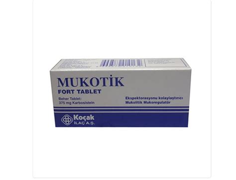 Mukotik Fort 375 Mg 20 Tablet