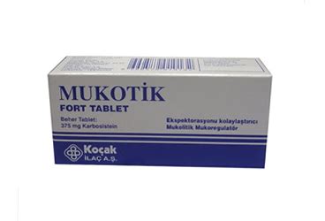 Mukotik Fort 375 Mg 50 Tablet