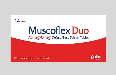 Muscoflex Duo 75/8 Mg Degistirilmis Salim Tablet (14 Tablet)