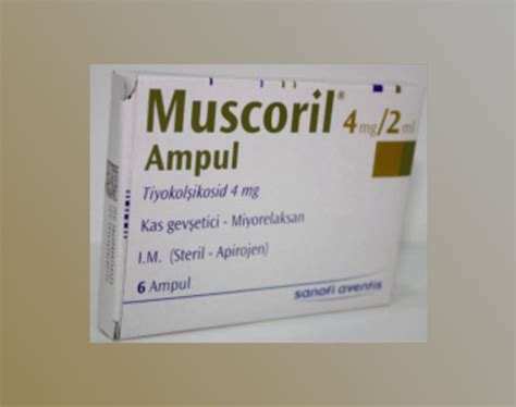 Muscoril 4 Mg 2 Ml 6 Ampul Fiyatı