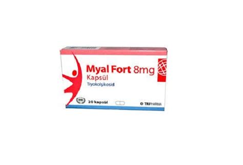Myal Fort 8 Mg 20 Kapsul Fiyatı