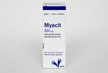 Mycamine 50 Mg Infuzyonluk Cozelti Icin Toz 1 Flakon