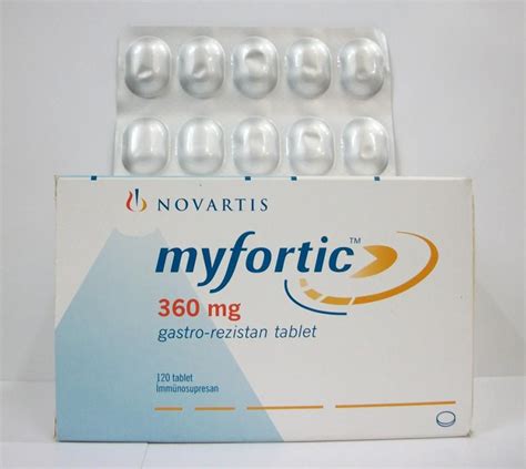 Myfortic 360 Mg 120 Tablet Gastro Rezistan