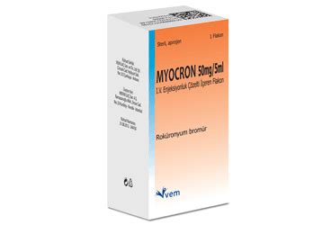 Myocron 50 Mg/5 Ml Iv Enjeksiyonluk Cozelti Iceren 1 Flakon Fiyatı