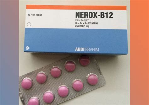 Nerox-b12 250 Mg / 250 Mg / 1 Mg 30 Film Tablet