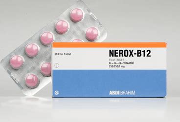 Nerox-b12 250 Mg / 250 Mg / 1 Mg 60 Film Tablet