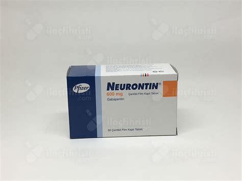 Neurontin 600 Mg 50 Centikli Film Tablet