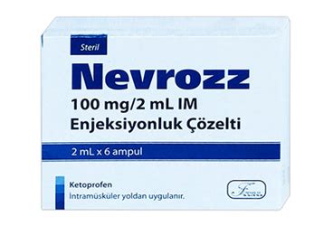 Nevrozz 100 Mg/2 Ml I.m. Enjeksiyonluk Cozelti (6 Ampul)