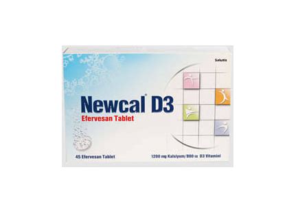 Newcal D3 45 Efervesan Tablet Fiyatı