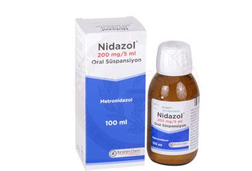 Nidazol 200mg/5ml Oral Suspansiyon