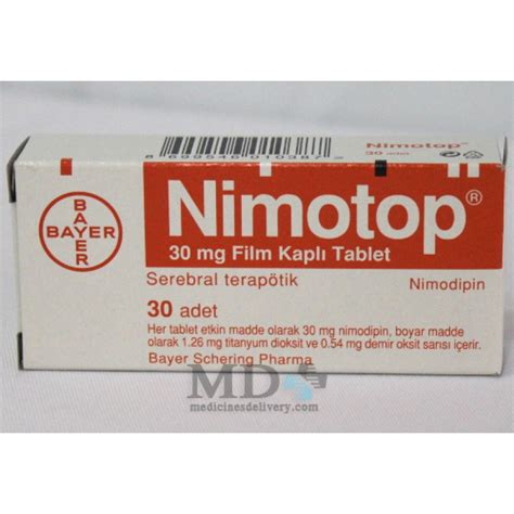 Nimotop 30 Mg 30 Tablet