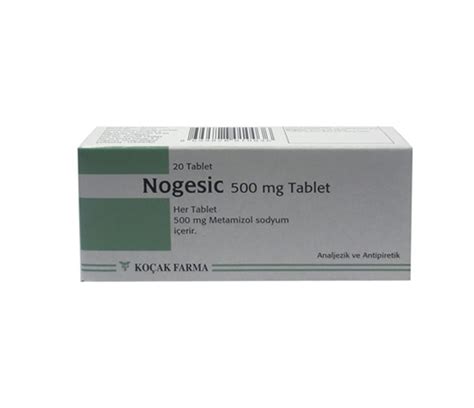Nogesic 500 Mg 20 Tablet