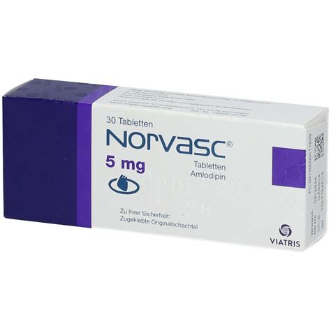 Norvasc 5 Mg 30 Tablet