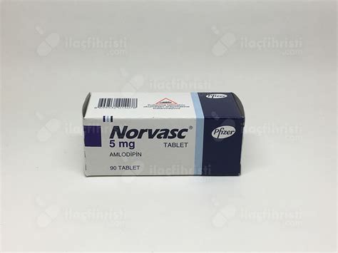 Norvasc 5 Mg 90 Tablet