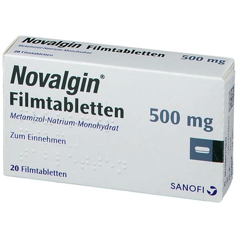 Novalgin 500 Mg 20 Tablet