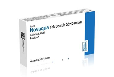Novaqua %1,4 + %0,6 Tek Dozluk Goz Damlasi, Cozelti (30 Flakon)