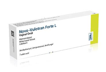 Novo-vulotran Forte L 750 Mg/ 200 Mg/ 100 Mg Vajinal Ovul (7 Ovul)