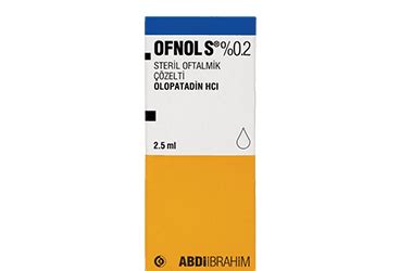 Ofnol-s %0,2 Steril Oftalmik Cozelti 2,5 Ml