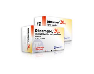 Oksamen-l 20 Mg Enjeksiyonluk Liyofilize Toz Iceren Flakon (1 Flakon, 1 Ampul)