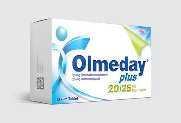 Olmeday Plus 20 Mg /25 Mg Film Kapli Tablet (28 Film Kapli Tablet) Fiyatı