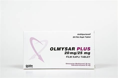 Olmysar Plus 20 Mg/25 Mg 28 Film Kapli Tablet Fiyatı