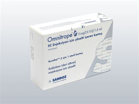 Omnitrope 5 Mg (15 Iu)/1.5 Ml Enj. Icin Solusyon Iceren 1 Kartus Fiyatı