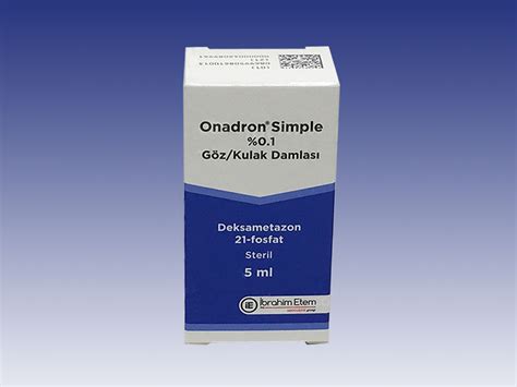 Onadron Simple %0,1 Goz/kulak Damlasi (5 Ml)