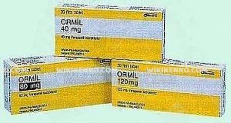 Ormil 80 Mg 50 Tablet