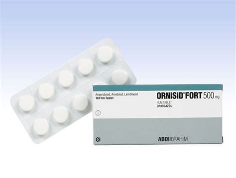 Ornisid Fort 500 Mg 10 Film Kapli Tablet
