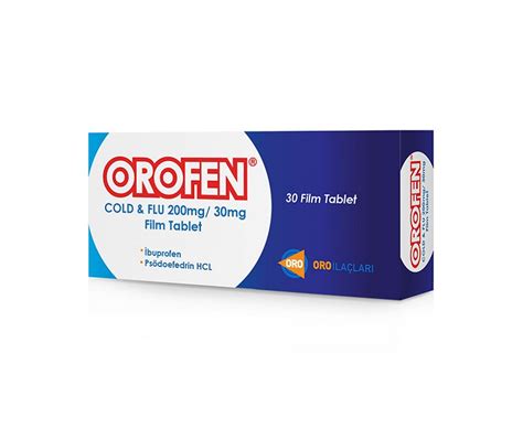 Orofen 200 Mg/ 30 Mg Cold Flu Film Tablet