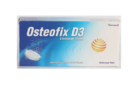 Osteofix D3 1000 Mg/1000 Iu Efervesan Tablet (40 Tablet)