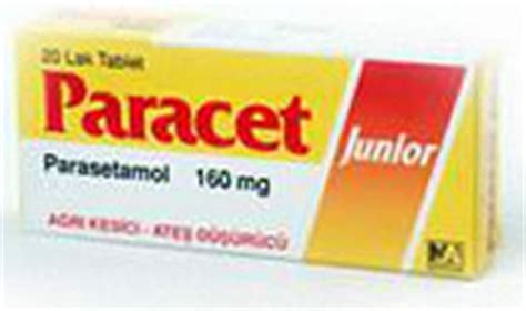 Paracet Junior 160 Mg 20 Tablet