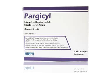 Pargicyl 20 Mg/2 Ml Enjeksiyonluk Cozelti Iceren Ampul (5 Ampul) Fiyatı